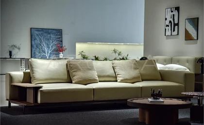 Petra Arc Straight Sofa - front view 04