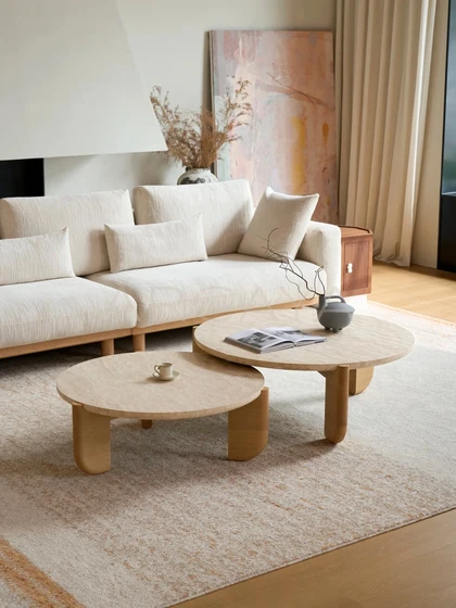Maple Lane Coffee Table - styled interior view 01