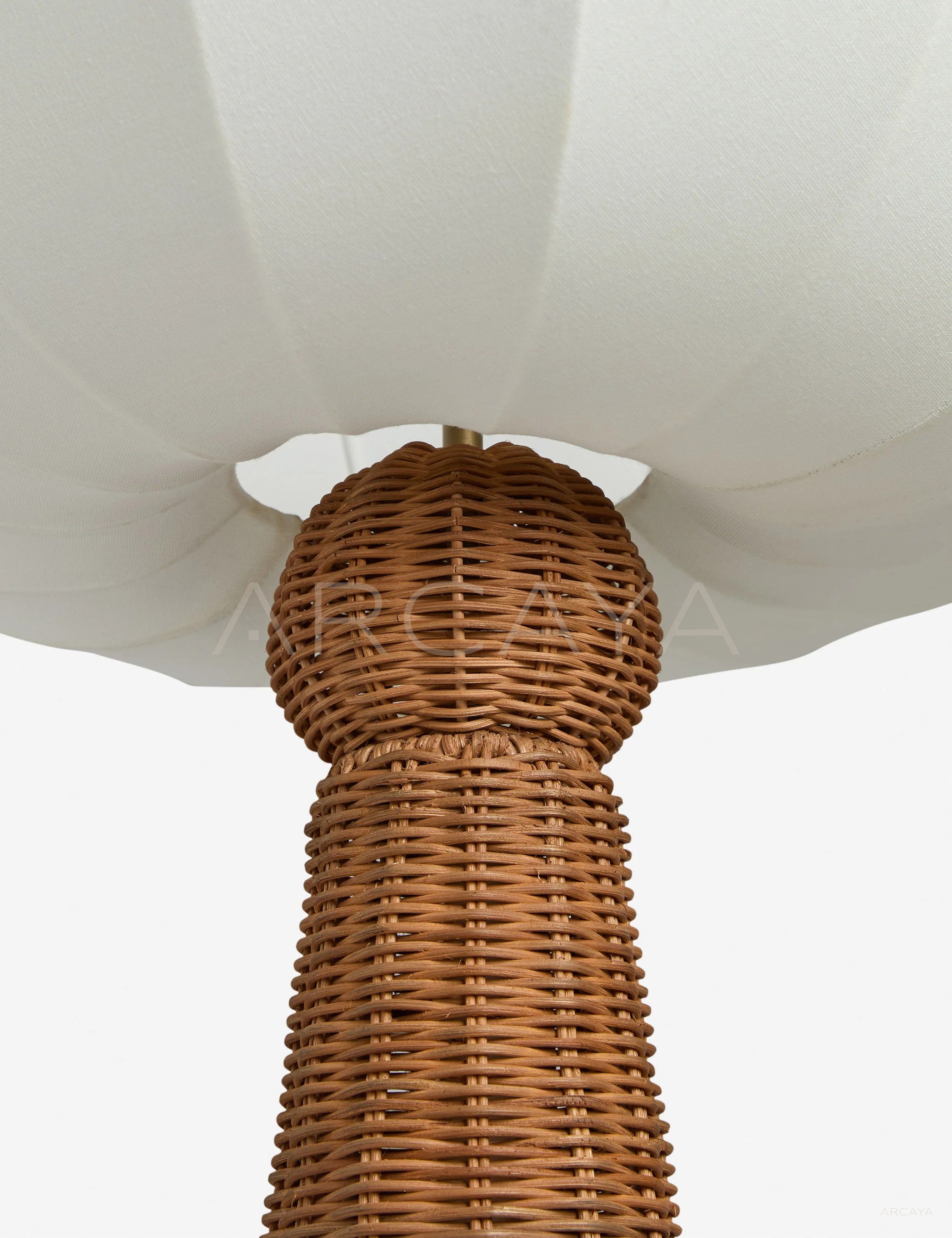 Rattan Cone Floor Lamp - scene