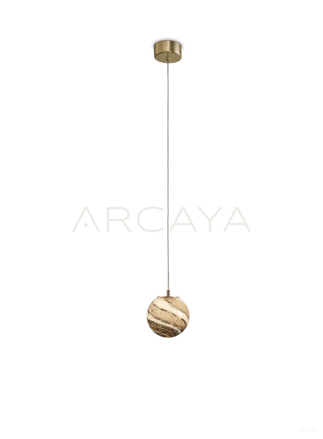 Stone Planet Single Globe Pendant Light 60184 - scene