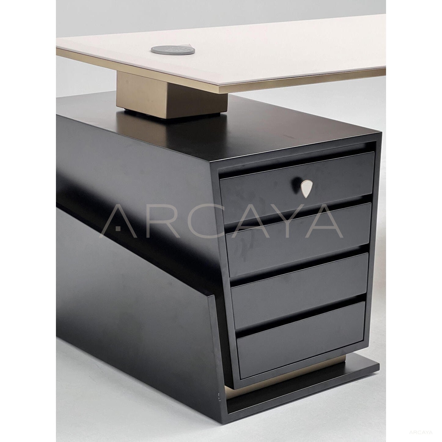 Geometric Irregular Executive Desk - scene