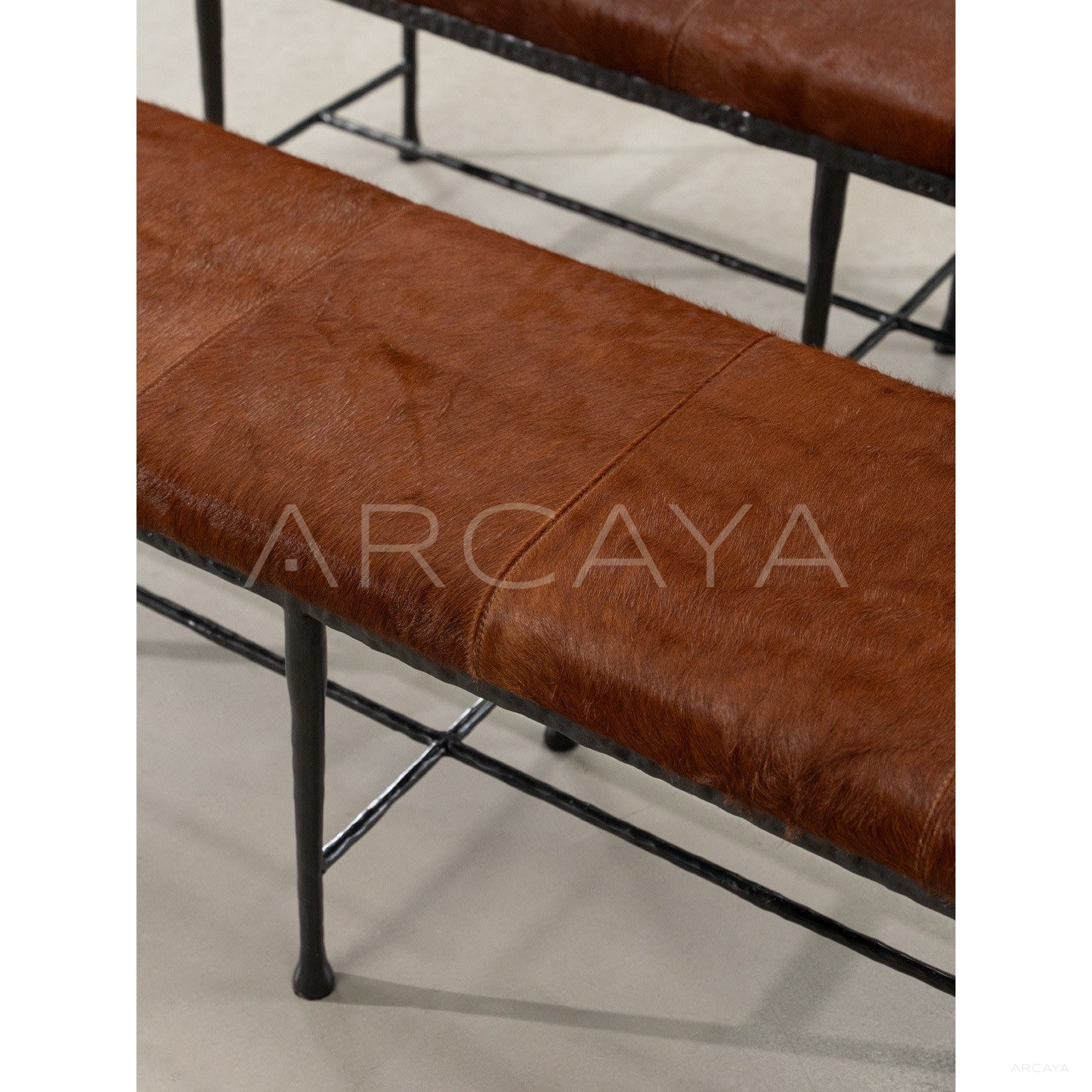 Sud Forged Copper Bench - scene