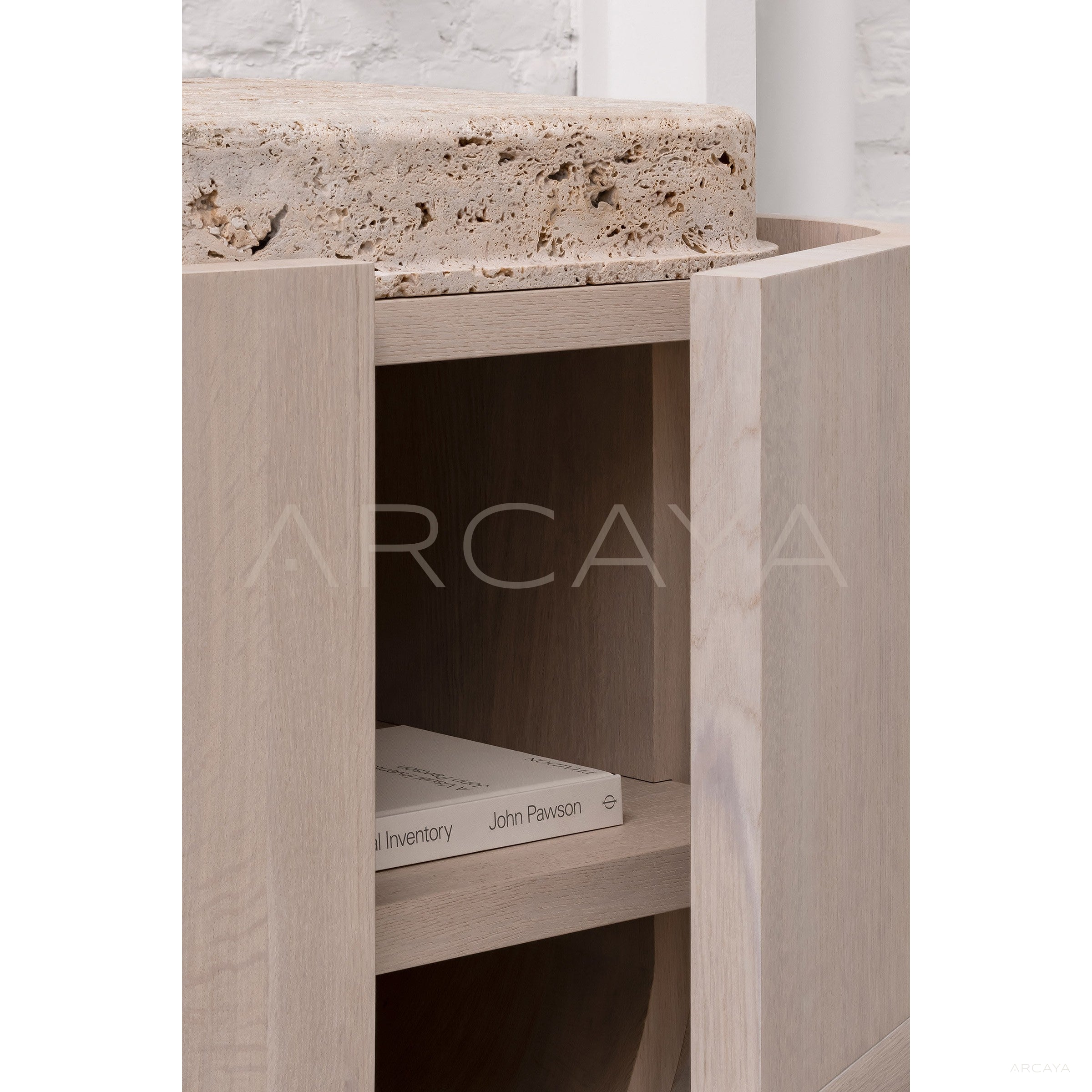 Aston Travertine Oak Sideboard - scene