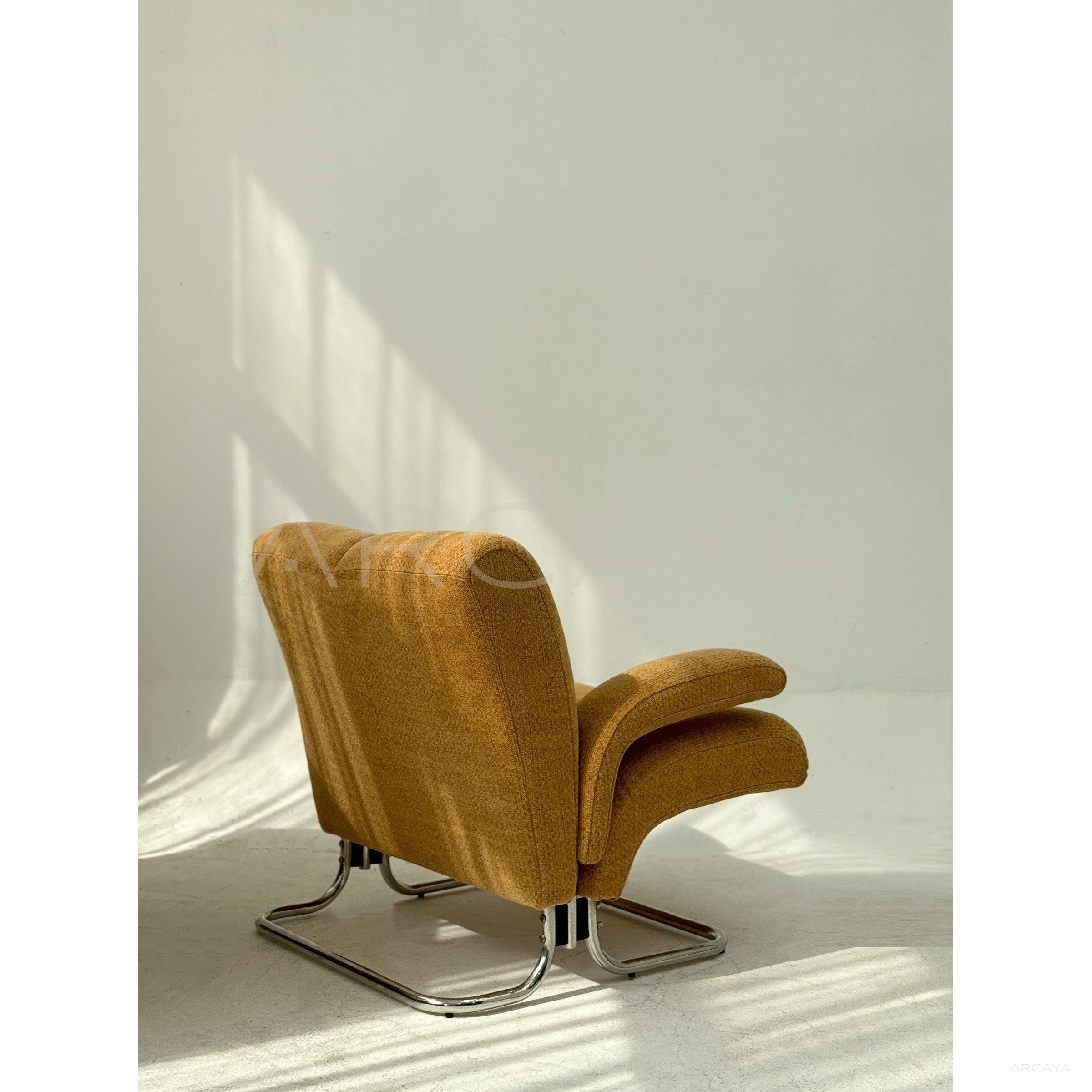 Warm Orange Winter Sofa - scene