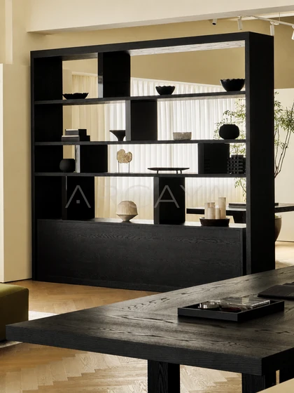 Riva Terra Bookcase - front view 02