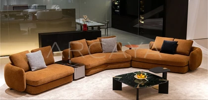 Petra Birch Straight Sofa - front view 03