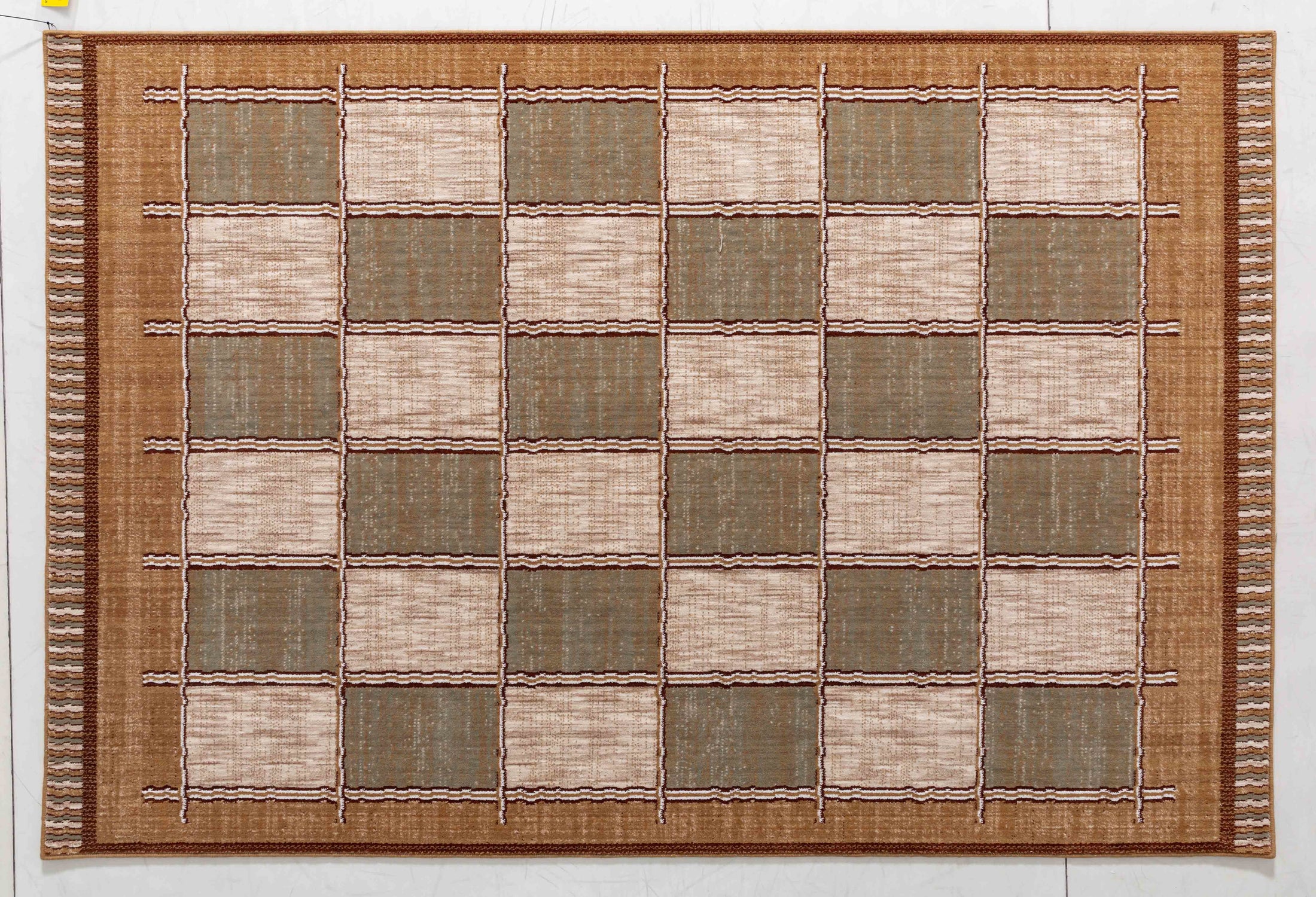 Pottery Cairn Area Rug in a finished interior.