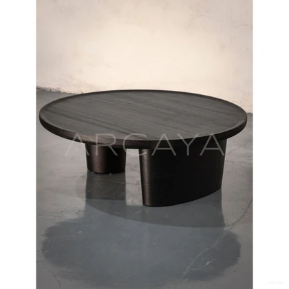 Custom Solid Wood Coffee Table - scene