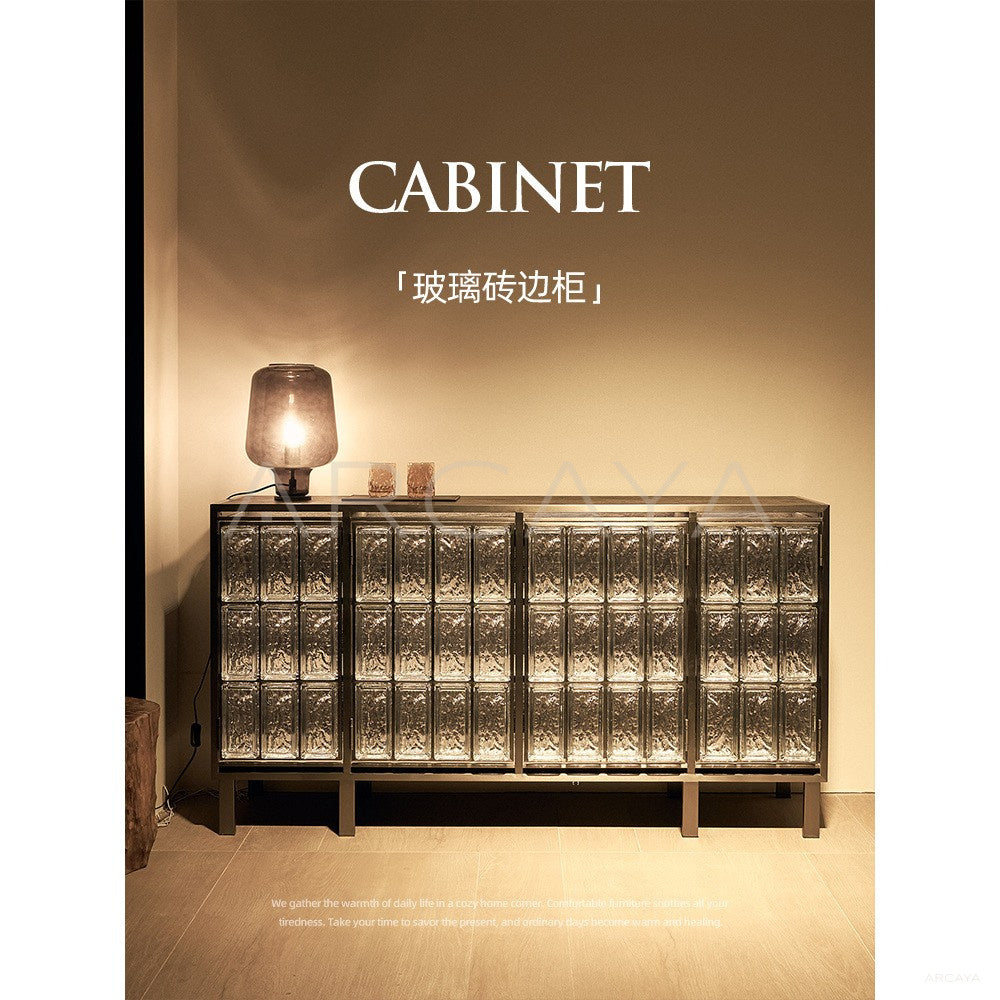 Glass Brick Sideboard in detail