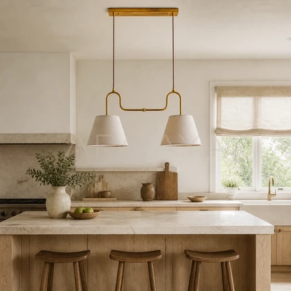 Isolde Vale Pendant Light — styled interior view 02