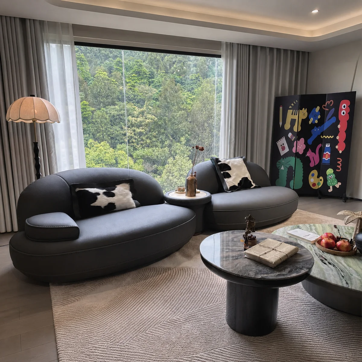 Juno Linen Straight Sofa
